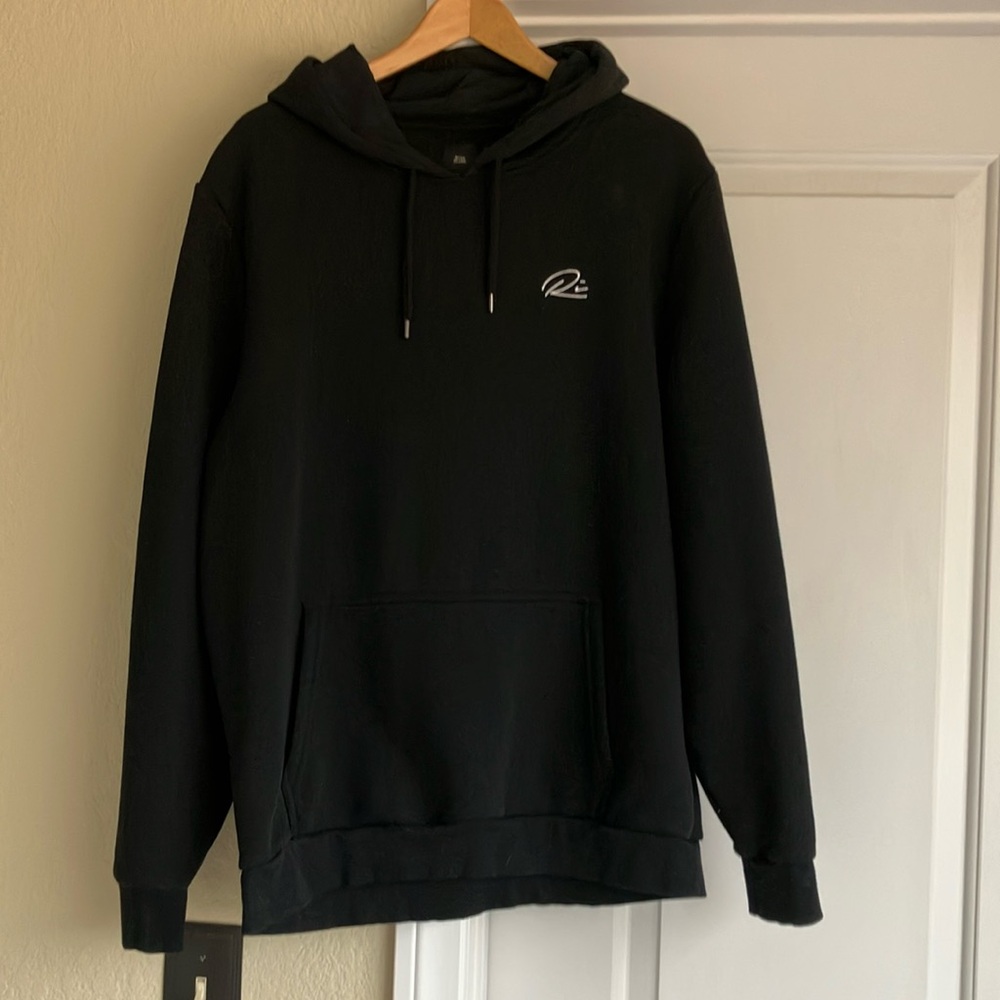 River Island Black Hoodie L